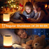 Touch Bedside Table Lamp, 13 RGB Colors & 5 Brightness Levels, USB Rechargeable Night Light with Remote Control for