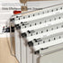 Extra Capacity Plastic Hanging File Folder, Letter Size, 12 Pack with Heavy Duty 2 Inch Expansion (Grey)