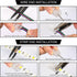 10 Pack 4 Pin LED Strip Light Connectors, 10 mm Solderless LED Strip Connector for Waterproof RGB Lights