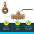 SharkBite 1 Inch Ball Valve, Push to Connect Brass Plumbing Fitting for Water Shut Off