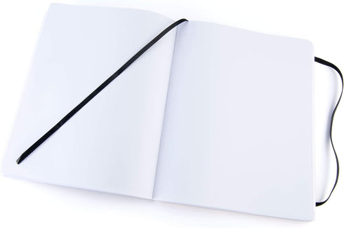 Pentalic 8" x 10" Pocket Sketchbook Traveler Journal, 160 Pages, Black by Pentalic