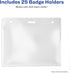 Avery Heavy Duty Badge Holders, 25 Horizontal ID Badge Holders, 3" x 4" (74471)