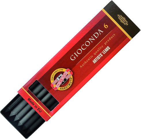 Koh-I-Noor 6 Gioconda Graphite Leads, 5.6 mm, 4865/6B