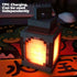 Generic 16 Pixel Art Cube Torch Light, Color Changing LED Lamp with Remote Control, Rechargeable Game Room Night Light