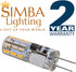 Simba Lighting LED G4 Bulb (5 Pack) 1.1W T3 10W Halogen Replacement, 12V AC/DC JC Bi-Pin Base, Soft White 3000K