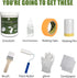 (100-120sq.ft), Countertop, 32Oz Grey Ceramic Tile Paint Bathtub Sink Paint Refinishing Kit Easy of Use Tub Resurfacing