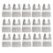 Ettonsun 15 Pieces Oscillating Tool Scraper Blades, 2 Inch Rigid Floor Scraper Blades for Paint Removal