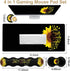 Gaming Black Mouse Pad + Keyboard Wrist Rest XL Large Mouse Mat, Sunflower Christian Verse Proverbs 31-25
