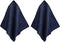 Magnetic Microfiber Cleaning Cloth, 10" x 10", Dark Blue, 2-Pack Dry Erase Towel for Whiteboard, Chalkboard, Kitchen