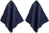 Magnetic Microfiber Cleaning Cloth, 10" x 10", Dark Blue, 2-Pack Dry Erase Towel for Whiteboard, Chalkboard, Kitchen