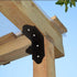 4Packs 6" Heavy Duty Flush Inside 45-Degree Angle Bracket Decorative Knee Braces, Outside 45 Degree Mount Bracket