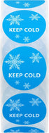 Hybsk 1 Inch Keep Cold Freezer Stickers, Total 1,000 Labels Per Roll