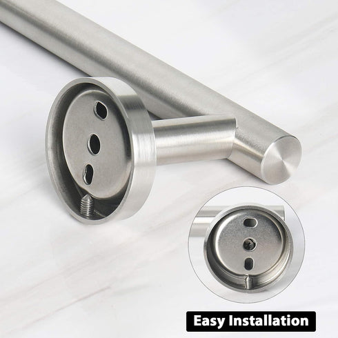 NearMoon Bathroom Towel Bar, Thicken Stainless Steel Shower Towel Rack, Wall Mounted (Brushed Nickel, 12 Inch)