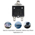 125-250V AC 50V DC Push Button Circuit Breaker, 20Amp Thermal Overload Protector L1 Series
