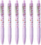 Zebra Z-Grip Smooth, Retractable Ballpoint Pen, Pack of 6, Black Ink, Sweetie Violet Barrel Design