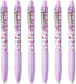 Zebra Z-Grip Smooth, Retractable Ballpoint Pen, Pack of 6, Black Ink, Sweetie Violet Barrel Design