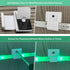 8-10mm (100 Pack) Mounting Clips for Permanent Outdoor Lights, LED Strip Lights with Self-Adhesive Tape + Screws, Ideal