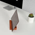 Desk Weekly Glass Dry Erase Board with Detachable Wood Stand, Burgundy Red, Small Calendar To Do List Planner