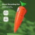 Snugeasy 60-Second (1PCS) Carrot Recorder Pen, Voice Recording Pen for Kids, Smooth-Writing Ballpoint Pens, Learning