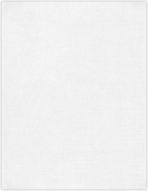 LUXPaper 8.5" x 11" Paper - Letter Size - White Linen - 24lb. (80lb. Text) - 250 Qty