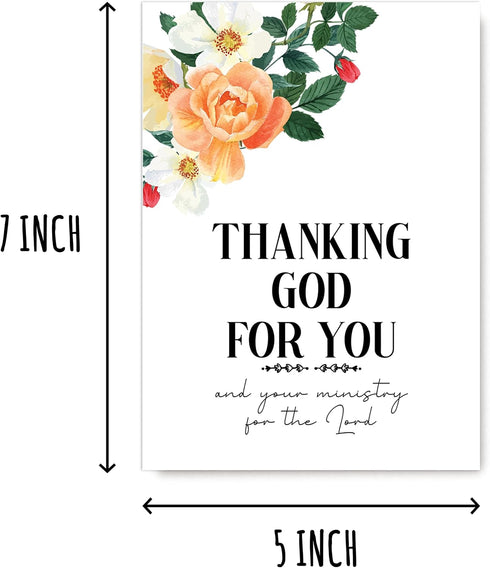 NTVShop Pastor Appreciation Card - Grateful For Your Ministry Card - Gift For Minister - Church Staff