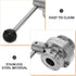 304 25 Sanitary Stainless Steel Butterfly Valve with Hand Lever Manual Shut-off, Food-grade Fermentation Valve