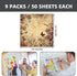 Post it Notes 3x3 Cute Aesthetic Sticky Notes Planner Notepad - 450 Sheets for School, Office, and Home