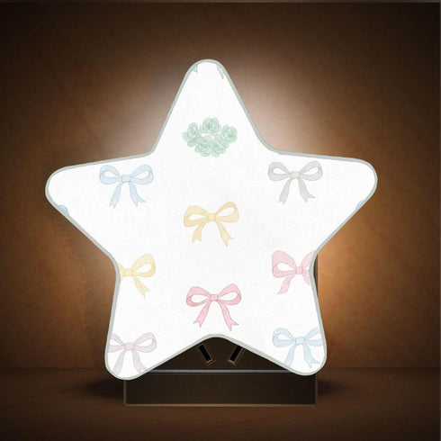 Burbuja 0.2W Valentine's Bow Shapes LED Night Light Plug into Wall Star-Shaped Nightlight Dusk to Dawn Auto Sensor