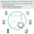 BZTT 8 PCS Refrigerator Drain Cleaning Tool - Fridge Water Line Cleaner Kit with Long Tube Brush Cleaner, Water