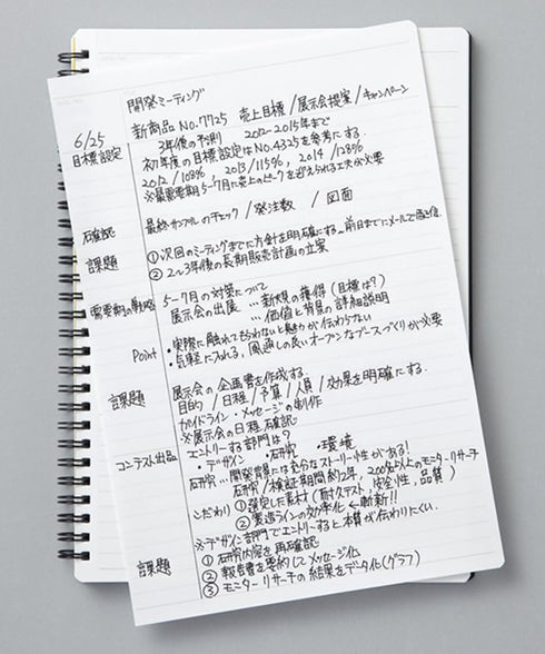Maruman Mnemosyne Special Memo Notepad, A5 (5.8" X 8.3"), 80 Sheets, 7 mm Rule Divisions, 24 Lines