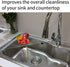SHUYUE 2 Pack (2Pack Sink Sponge Holder in Sink Dish Drying Rack Corner Sink Strainer for Kitchen Sink Caddy Corner