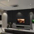 Mecpar Solid Black Wallpaper 15.7" x 118", Matte Textured Black Peel and Stick Vinyl for Rooms