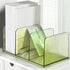 Ekoama 3 Acrylic Book End for Shelves Compartments Bookend Desk Books Stopper Magazine Stand Space Saving Desktop