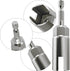 2 Pack Nut Driver Set (13mm, 19mm), 1/4 Inch Hex Shank Bit Socket Wrenches for Panel Nuts