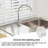 Caulk Strip Tape Clear, 0.8"x16Ft Waterproof Sealing Tape with Tool for Kitchen Cooktop, Sink, Bathtub