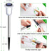 10 Pack Solar Lights Outdoor Solar Pathway Lights Outdoor LED Waterproof Stainless Steel Driveway Lighting for Outdise