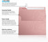LUXPaper A7 Invitation Envelopes Peel & Press, 5 1/4" x 7 1/4" Misty Rose Metallic - Sirio Pearl, 50 Qty