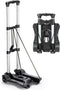 Gorpuire Small Folding Hand Truck Dolly with 2 Wheels, Foldable Luggage Cart, Lightweight