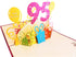 iGifts And Cards Happy 95th Birthday 3D Pop Up Greeting Card - Unique Celebration for Husband, Wife, Friend