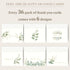 4x6 36-Pack) Gooji Golden Greenery Thank You Cards with Envelopes (Bulk | Wedding Thank You Cards, Bridal Shower Thank