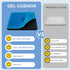 LYUANEC 18.5" 17" 1.4" 100 lbs, Gel Seat Cushion for Long Sitting - x x (LargeSoft) Gel Cushion for People Over