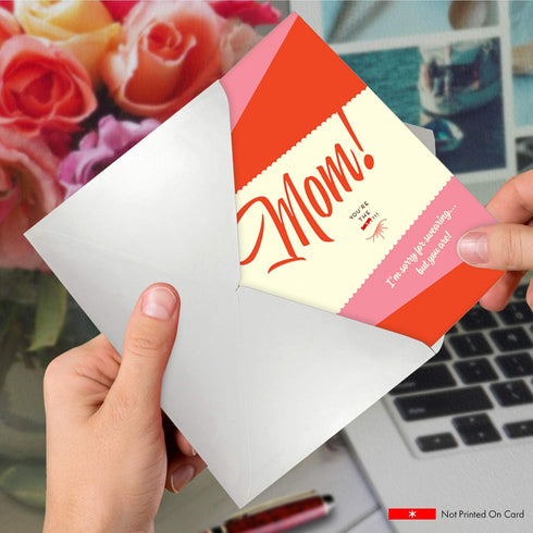 NobleWorks Funny Mother's Day Card - Greeting Notecard Gift for Moms with Envelope - Sorry For Swearing C6944MDG