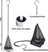 4 Pack Solar Hanging Lights Outdoor, Hanging Lanterns Candle Holder with Solar Tea Lights Candles Outdoor Waterproof