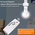 Generic E27 Closet Smart Wireless Lamp Holder - Screw Base Remote Control Socket, Infrared Timer | Lighting Control