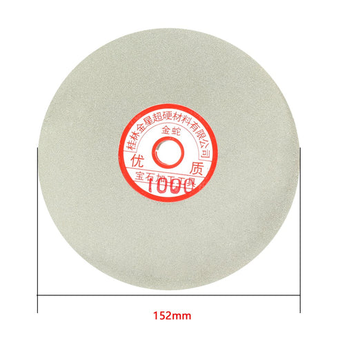 uxcell 6-inch Diamond Coated Flat Lap Wheel, 1000 Grit Grinding Sanding Polishing Disc