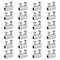24 Pcs Stainless Steel Wire Rope Cable Clamp, Adjustable New Upgrade Double Hole Wire Rope Fastener