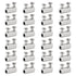 24 Pcs Stainless Steel Wire Rope Cable Clamp, Adjustable New Upgrade Double Hole Wire Rope Fastener