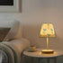 3 ALAZA Table Lamp Blue Bows White Bedside Lamp for Bedroom LED Nightstand Desk Lamp with USB Port, Way Temperatures