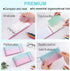 MANWU 35 (2pcs index card Binder organizer with Plastic pocket Sleeves, small organized folder for recipes