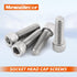 M6-1.0 x 35mm Socket Head Cap Screws, Stainless Steel 18-8 (304), Full Thread, 20 PCS